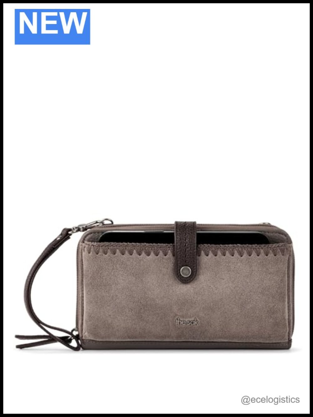 Small Leather Crossbody Purse with Adjustable Strap & Wristlet